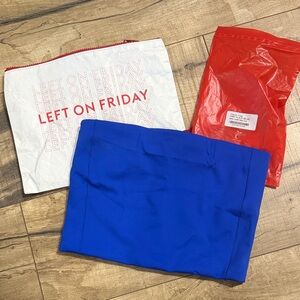 Blue Tubular swim top by Left on Friday